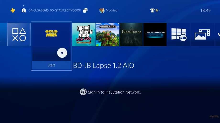 Playstation 4 PS4 soft 9.00-12.02 HEN GoldHen Jailbreak Blu ray BD-JB