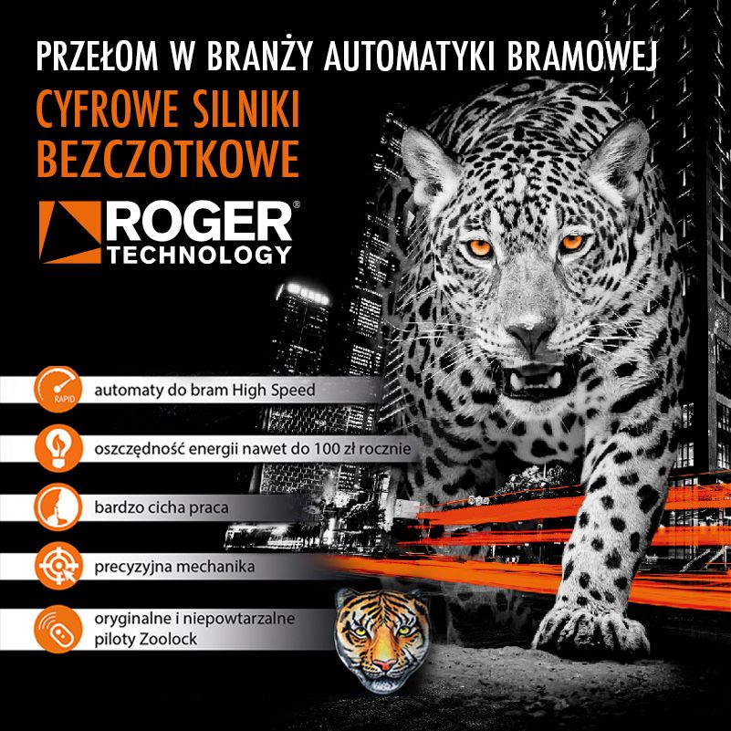 Automatyka PREMIUM do bram skrzydłowych MONOS 24V Roger Technology