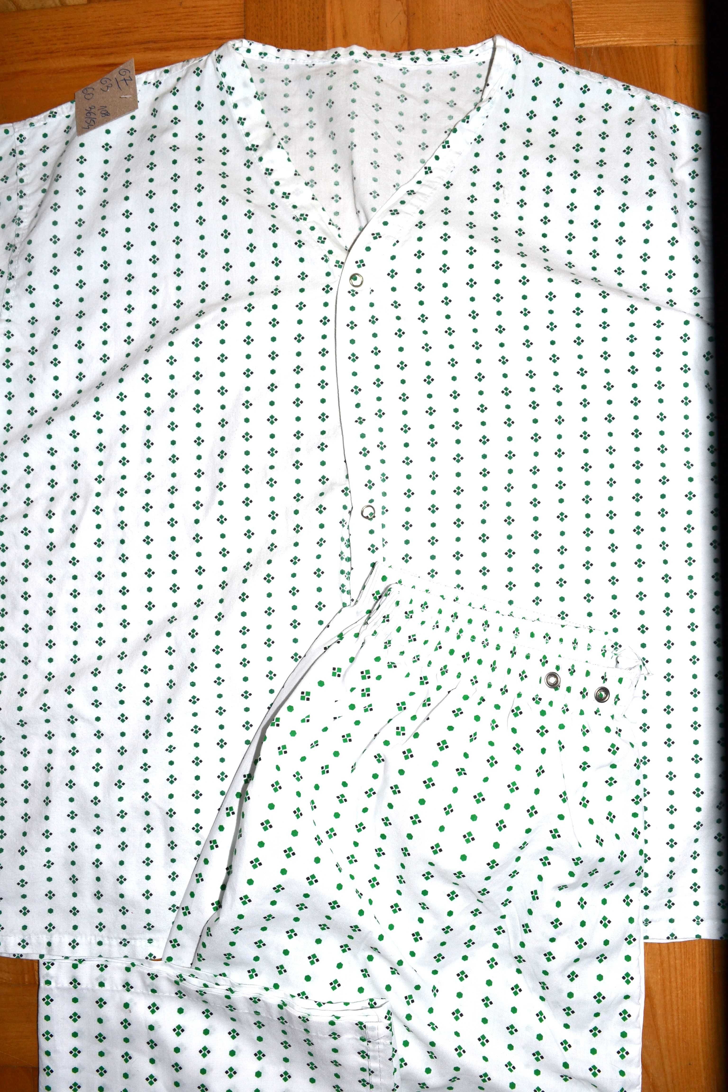 komplet piżama bawełna płócienna bluzka spodnie 42/44