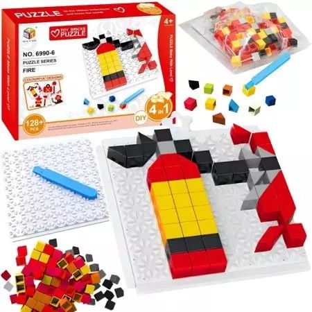 Puzzle DIY mozaika straży pożarnej 128el. Maksik