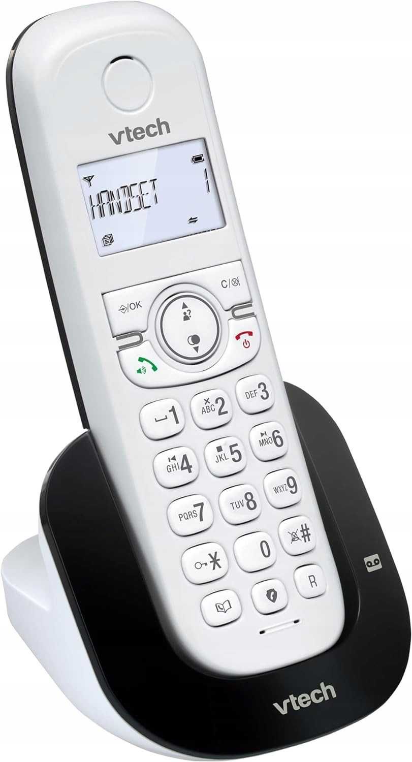 Telefon stacjonarny Vtech telefon bezprzewodowy biały
