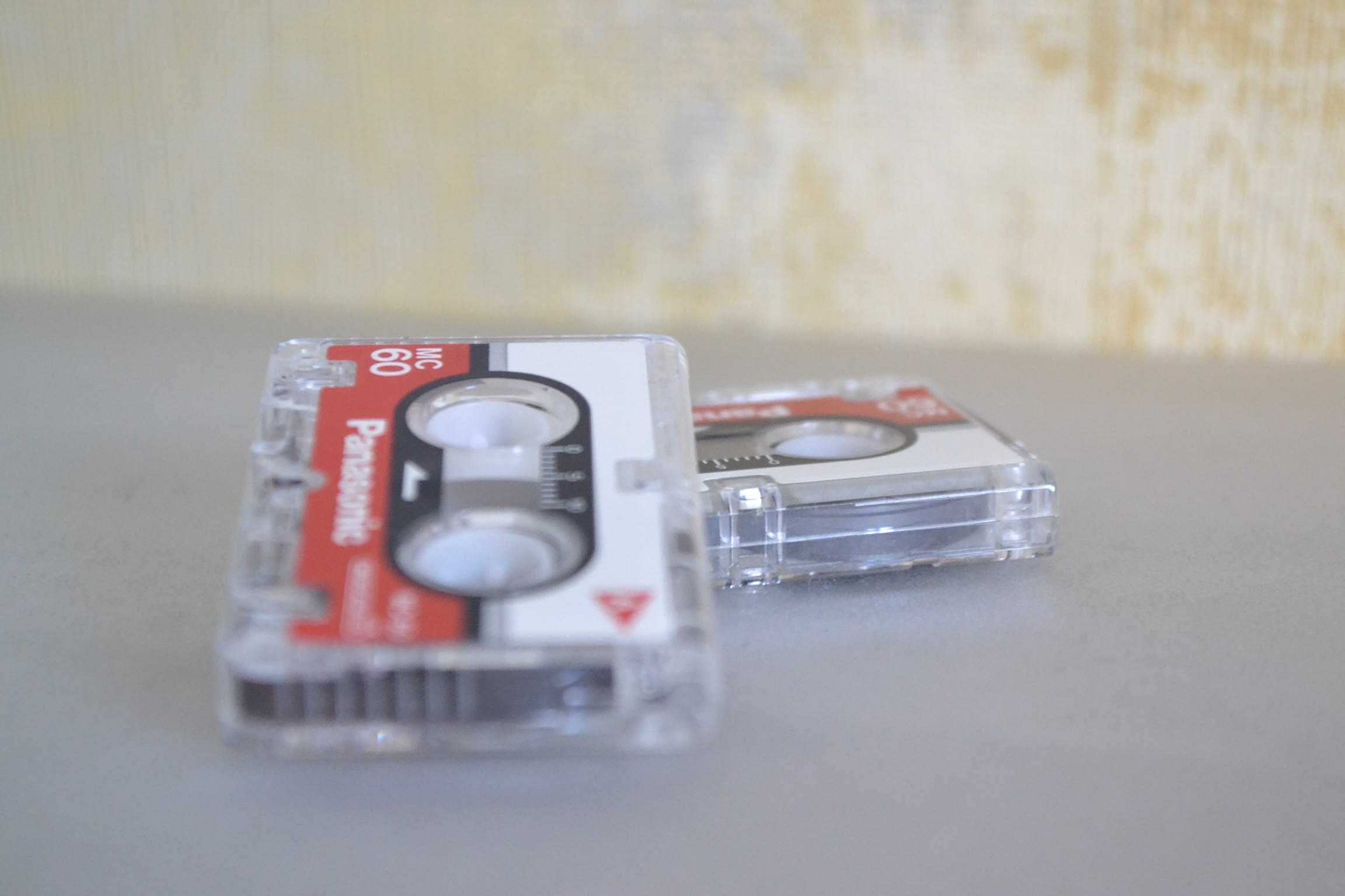 komplet 2szt mikrokaseta micro cassette Panasonic MC-60 do dyktafon