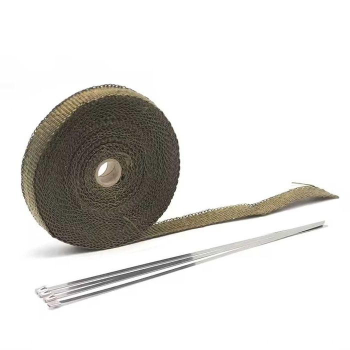 Fita térmica 25 mm x 5/10/15 metros moto escapes abraçadeiras metal