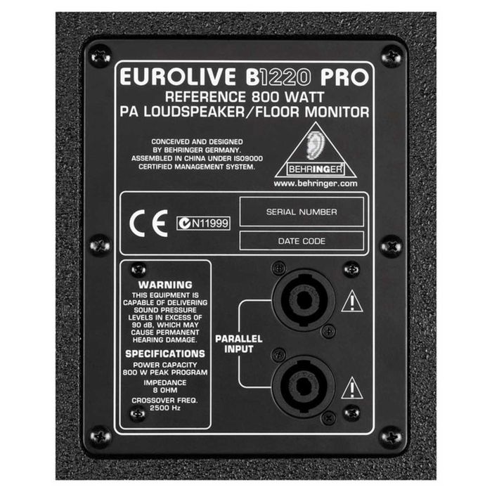 Coluna de PA Passiva — Behringer Eurolive B1220 Pro
