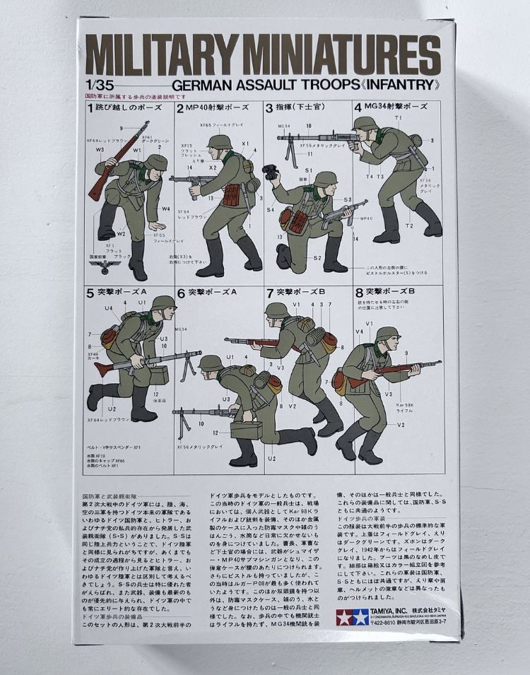 Figurki Żołnierze model Military Miniatures Tamiya