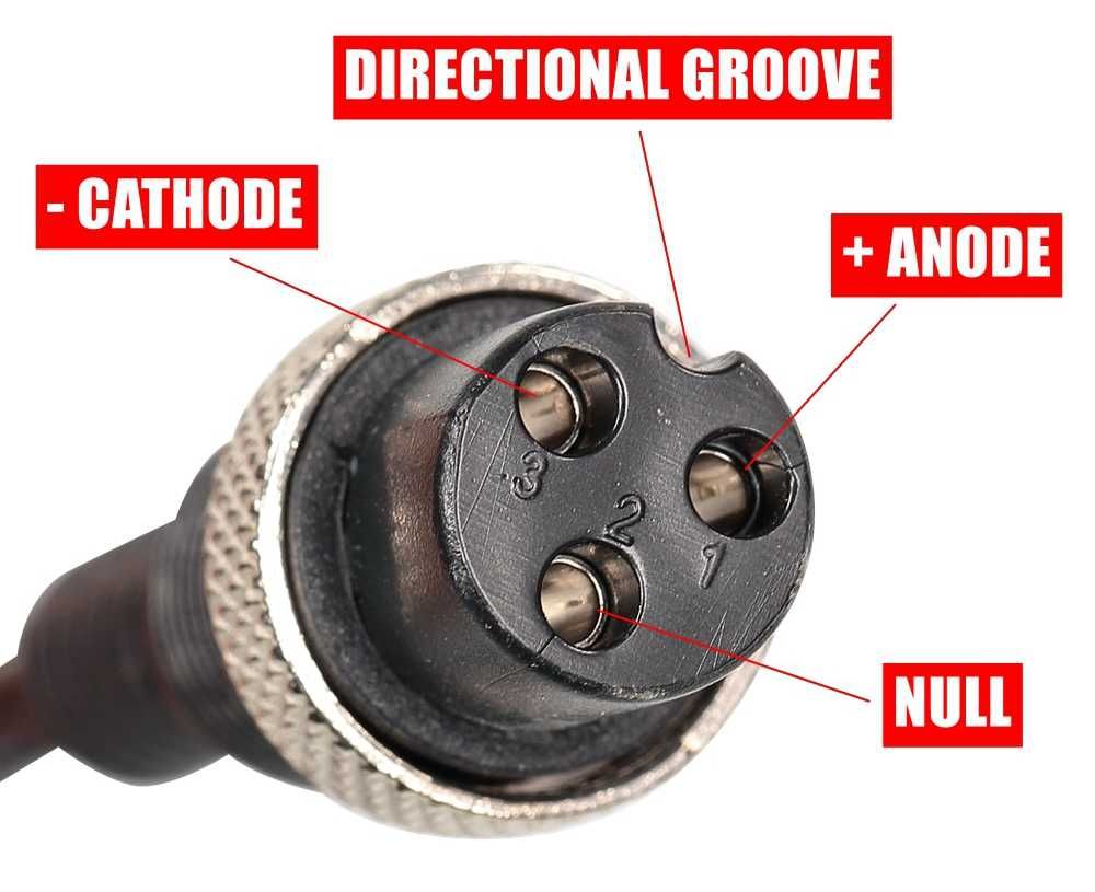 Ładowarka XVE- Kaabo do hulajnogi 84V 2,5A wtyk GX16 3-Pin