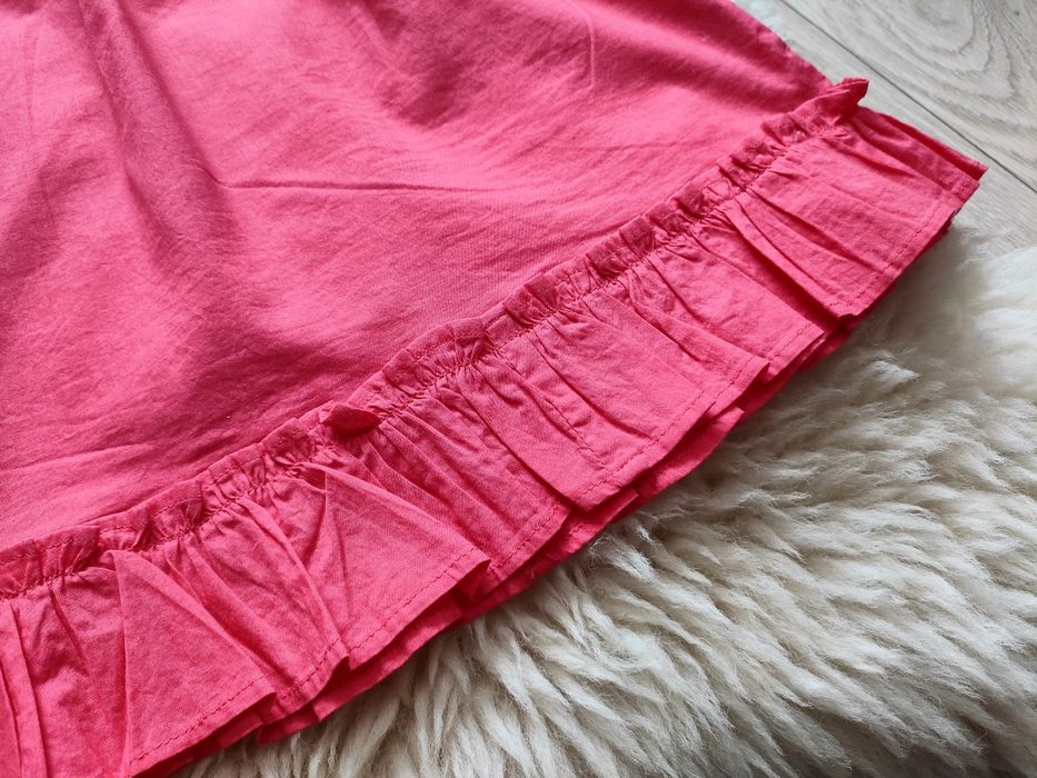 Różowa bluzka wiązana na szyję, r. L