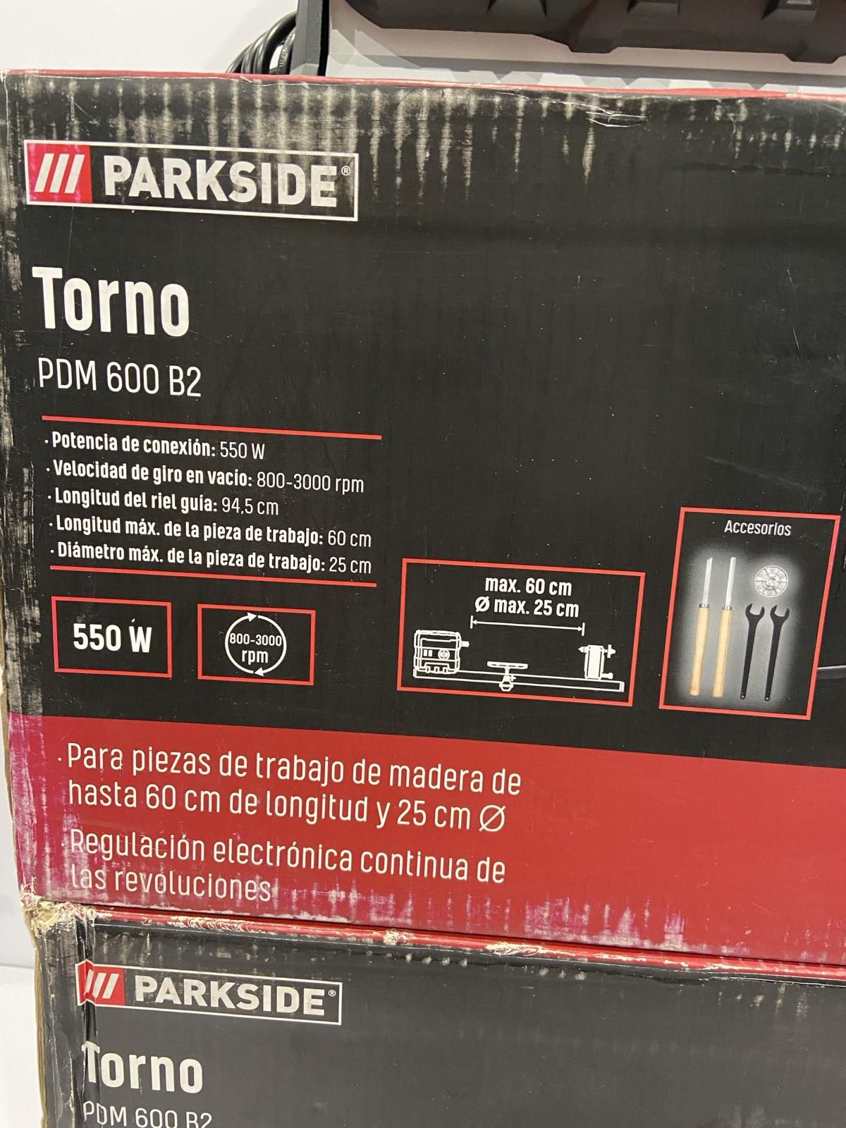 Токарный станок по дереву, токарний верстат, Parkside PDM 600 B2