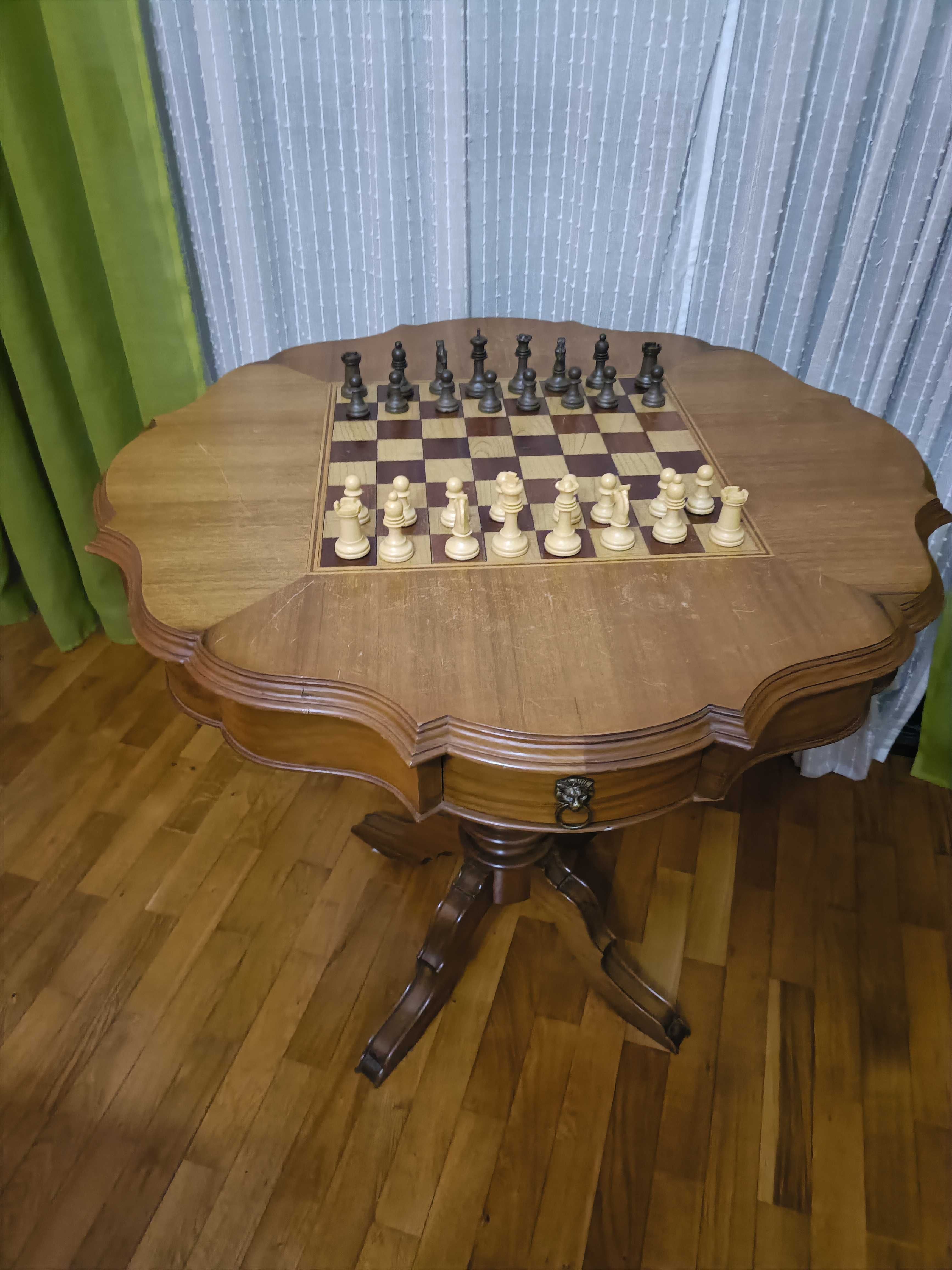 Mesa de jogo madeira maciça