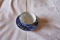 Chávena Azul e Branca em cerâmica