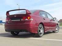 Спойлер высокий Mugen Style Хонда Цивик 4Д спойлер Мюген Honda Civic
