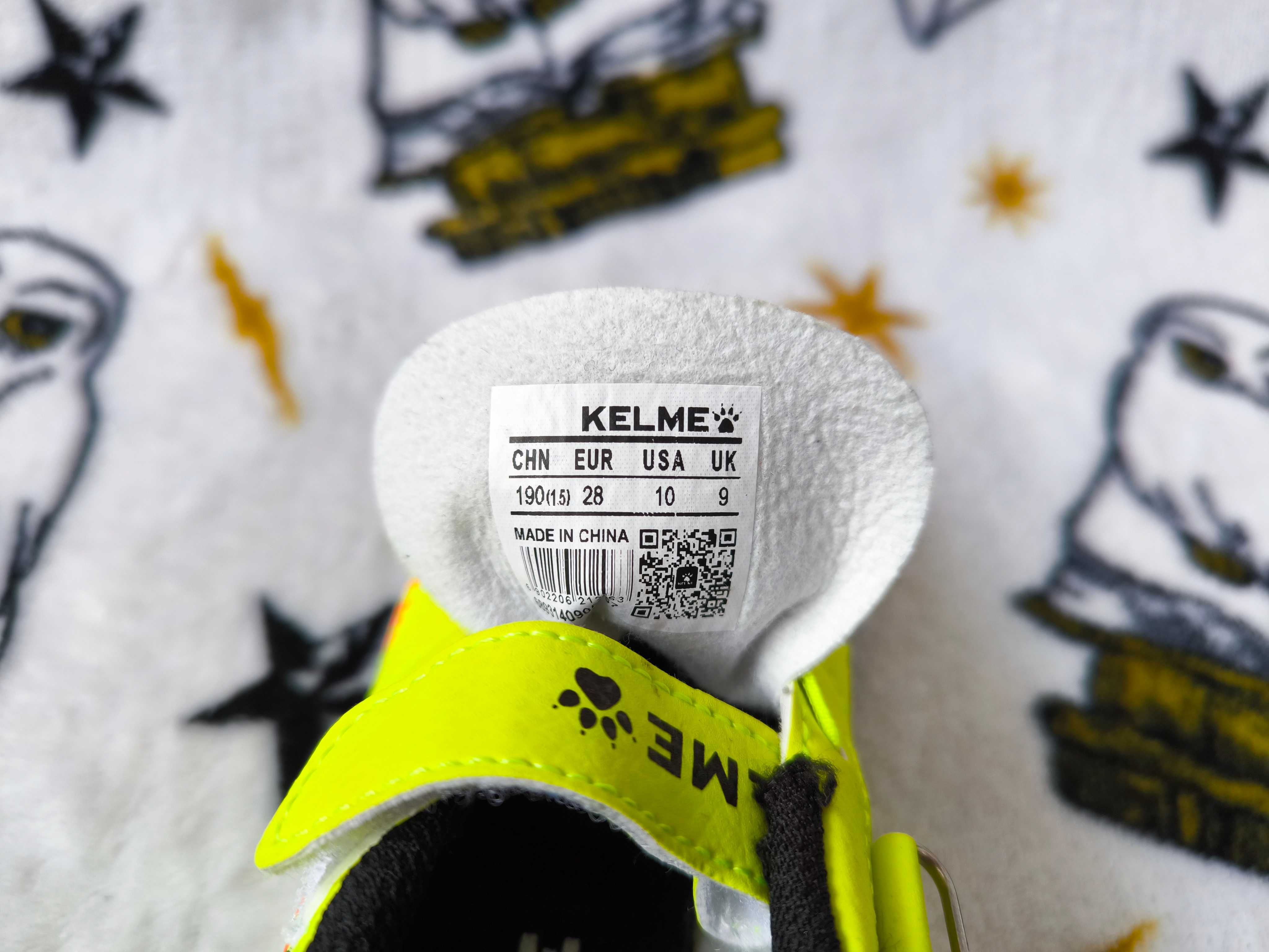 Сороконіжки футбольні дитячі на липучці KELME, р.28, 17,5 см