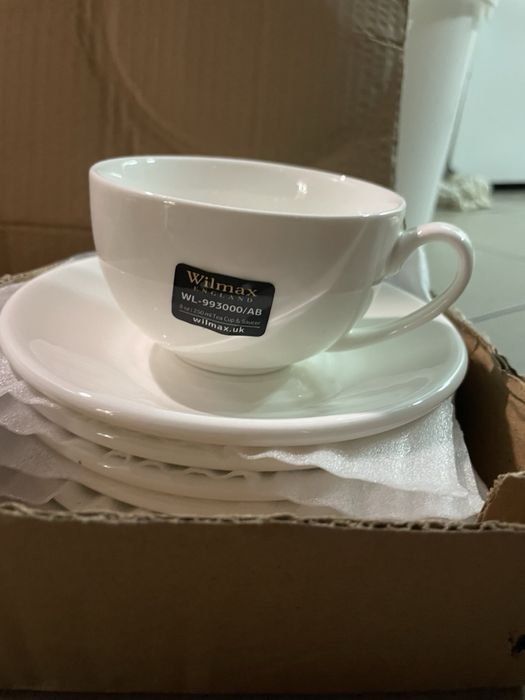 Чашки з блюдцями чай/капучино 250 Wilmax