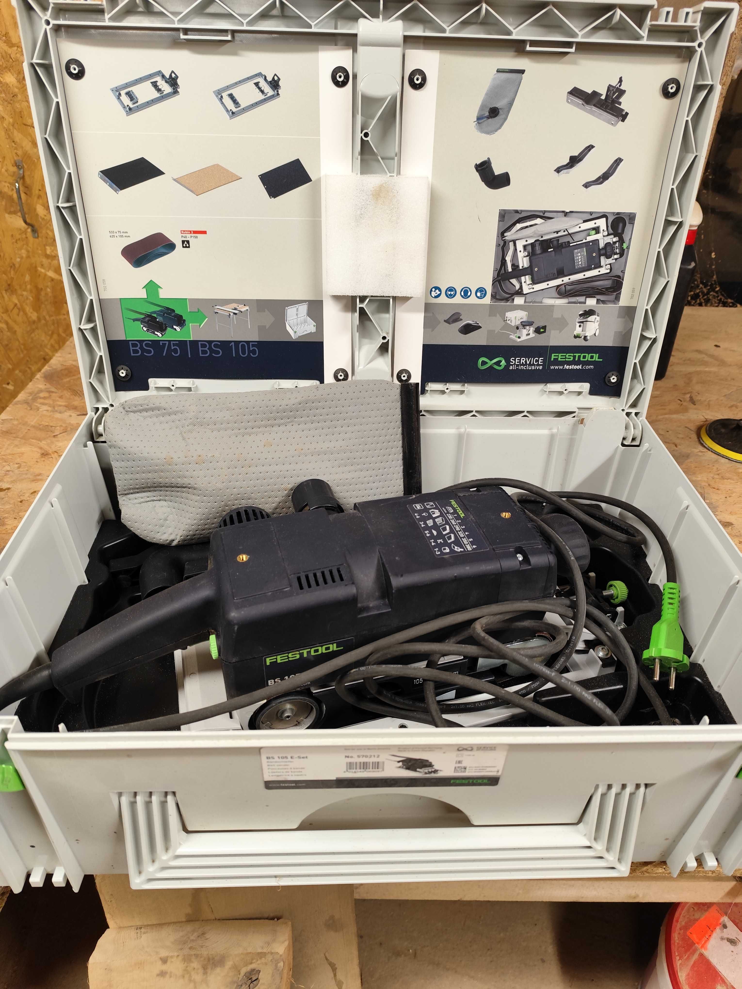 Festool szlifierka tasmowa BS 105 E -SET