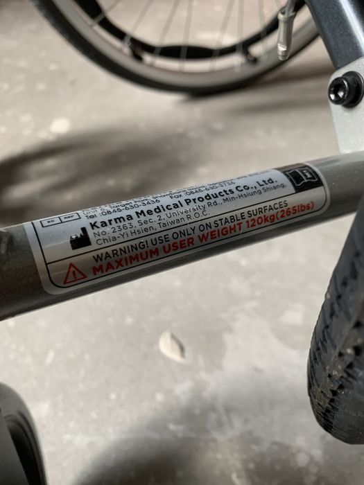 Karma s-ergo 115 wozek inwalidzki aluminiowy