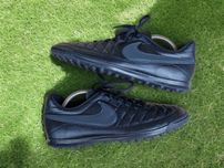 Оригінальні шкіряні Сороконіжки nike majestry tf aq7901-001 tiempo