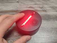 Bluetooth колонка с аккумулятором та підсвіткою чорна