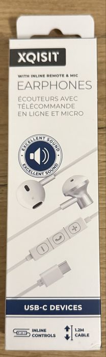 XQISIT Słuchawki Douszne USB-C