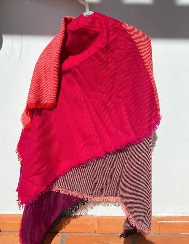 Pashmina colorida quadrada