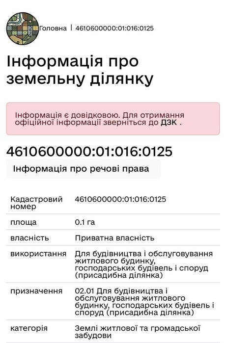 Продаж земельної ділянки у м.Дрогобич