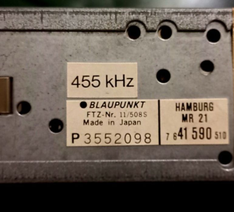 Rádio Mercedes-Benz 500 Blaupunkt Hamburg MR21 Vintage Topo de Gama