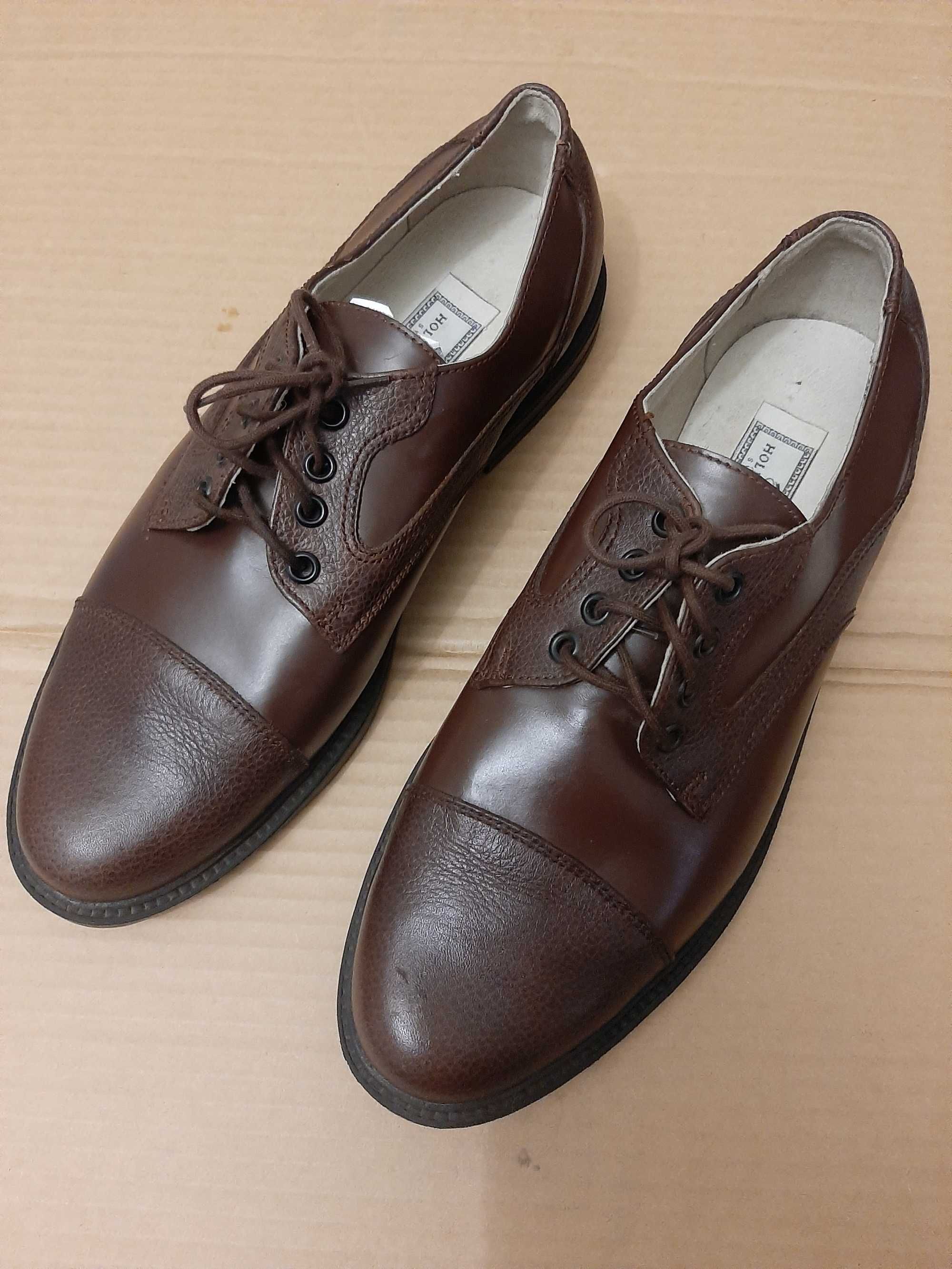 Новые! Туфли мужские р-р 45, коричневые.