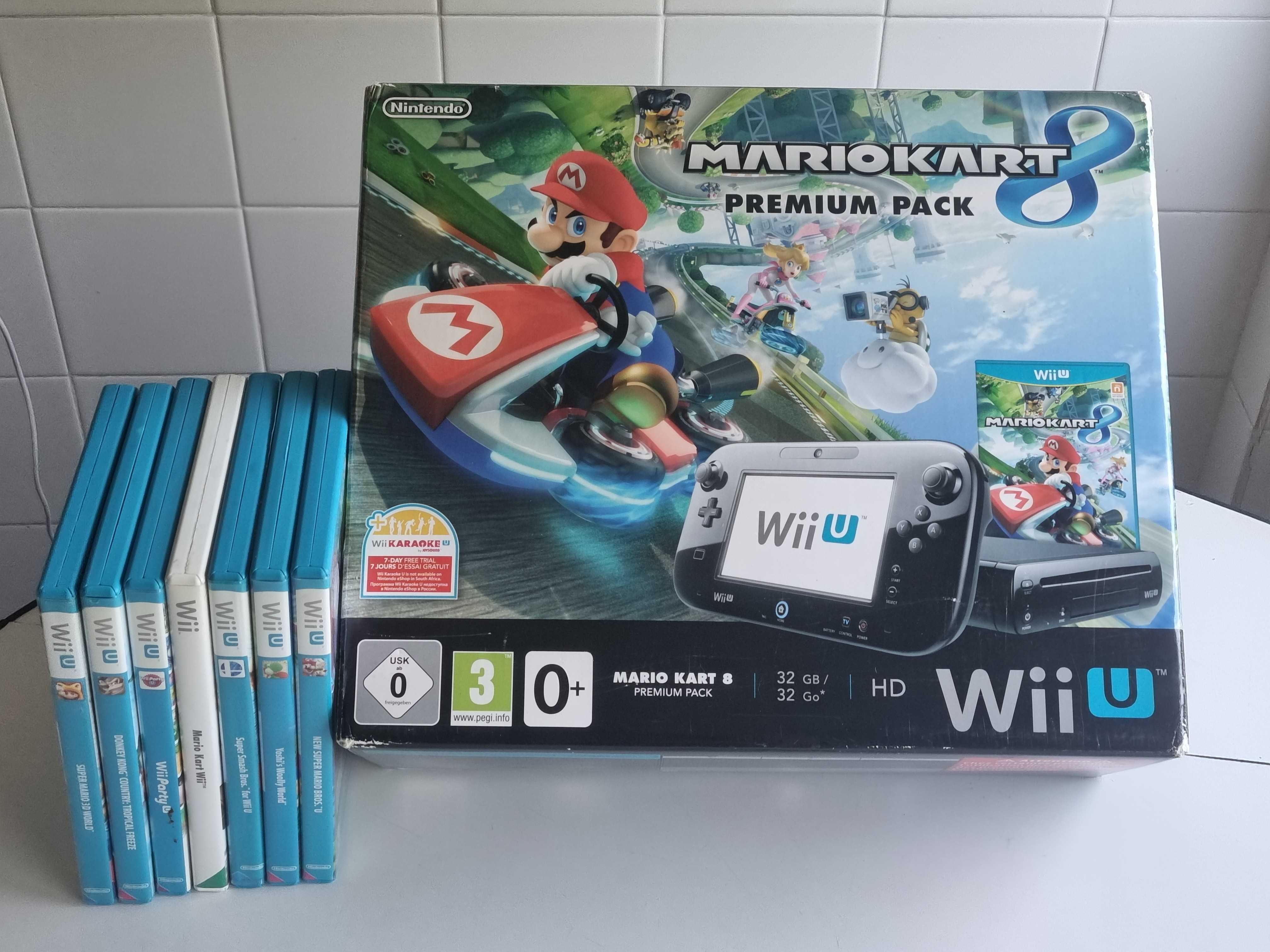 Wii U com 7 jogos