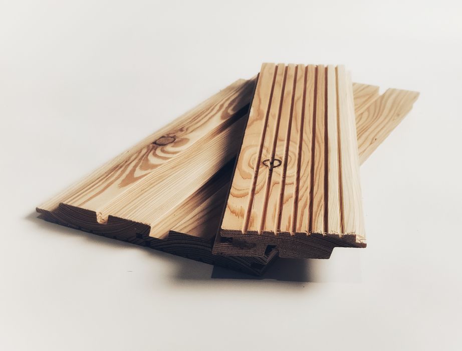 Deska elewacyjna Duo Romb 145x28 świerk/modrzew