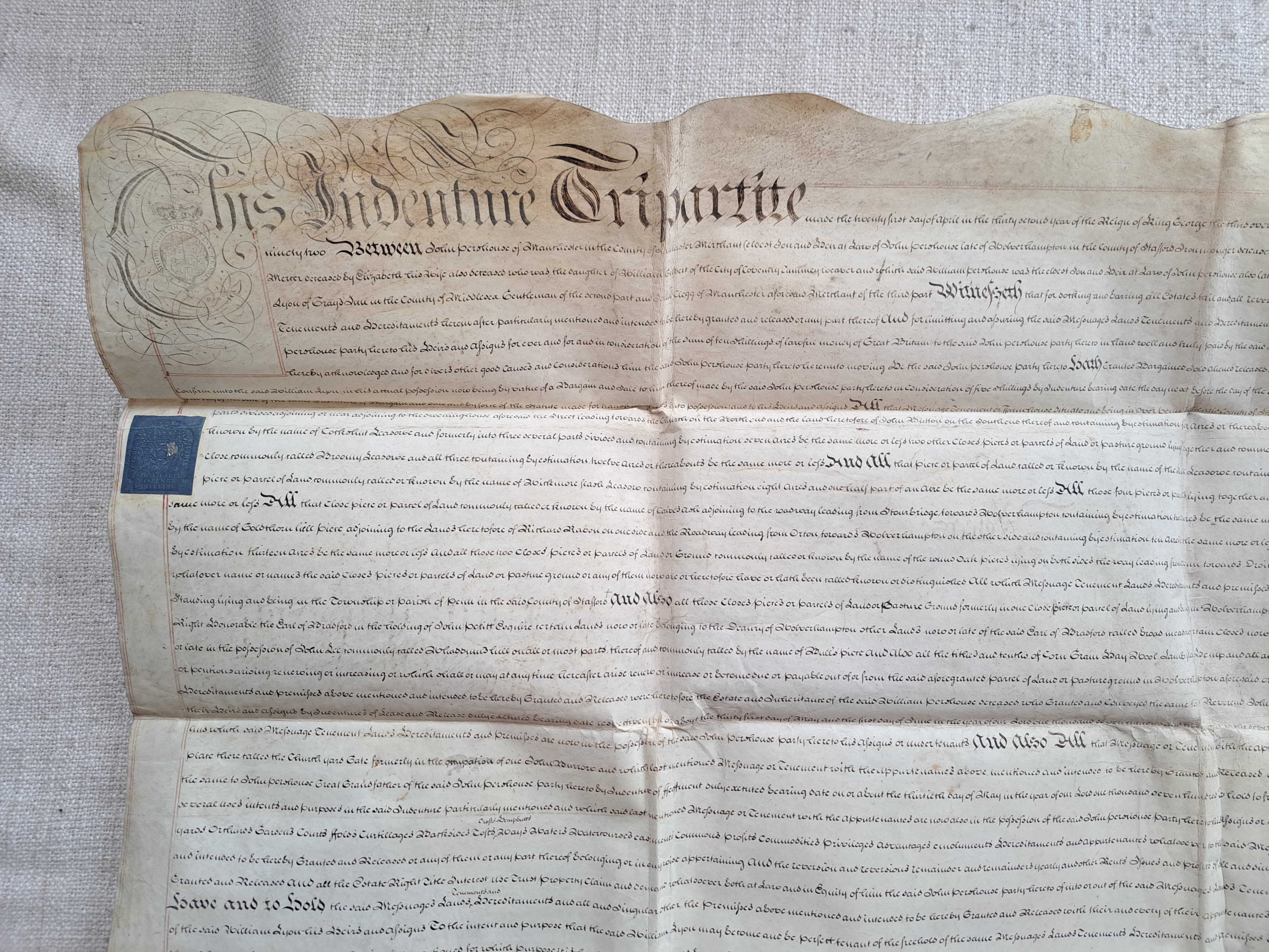1792 rok. Manuskrypt zapisany na pergaminie 89 x 70 cm. Rękopis
