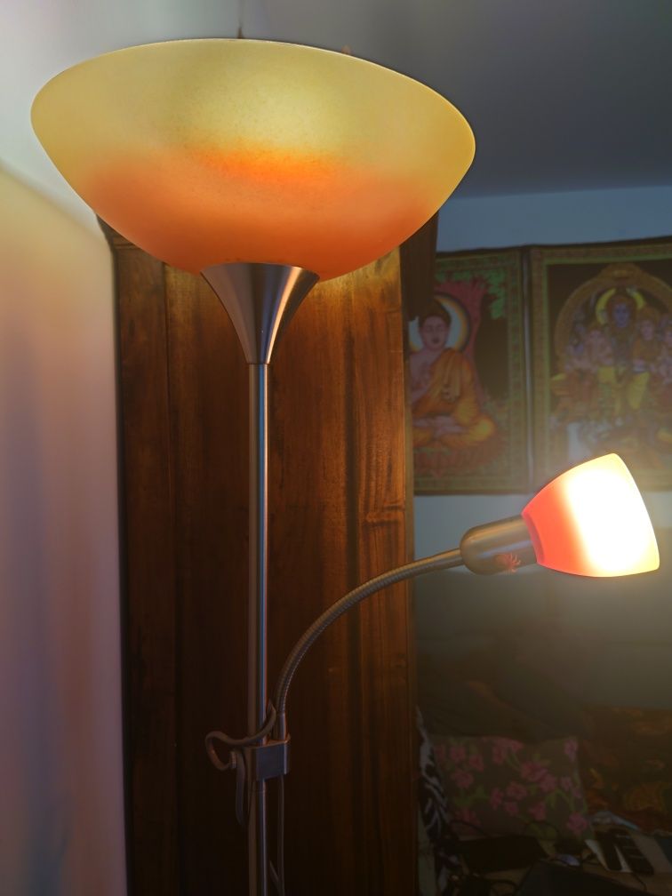 Lampa podłogowa EGLO 4 UP 86654 czerwień-pomarańcz barbie candy pink