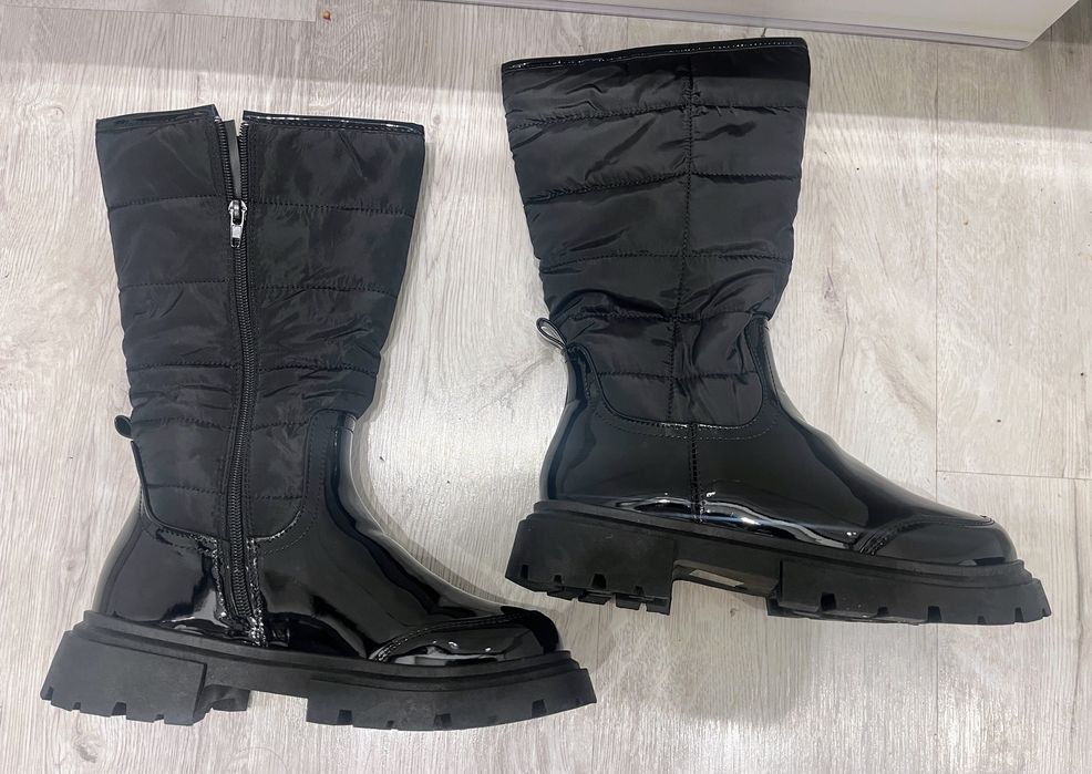 Nowe kozaki damskie lakierowane 37