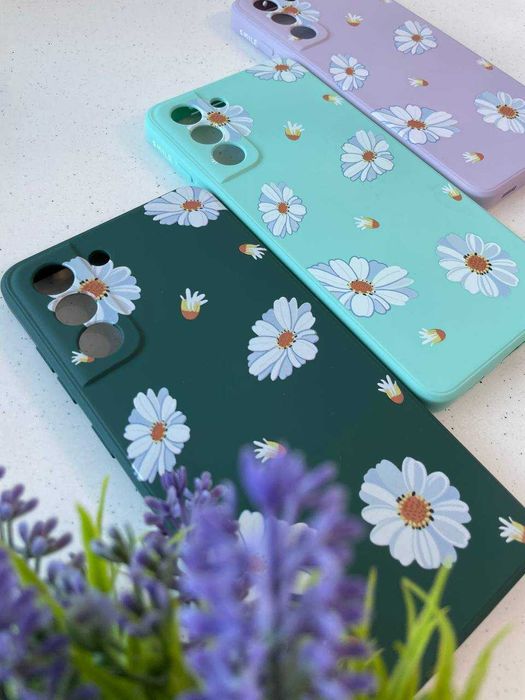 Противоударный чехол Samsung S21 FE Чохол Софт Тач з візерунком