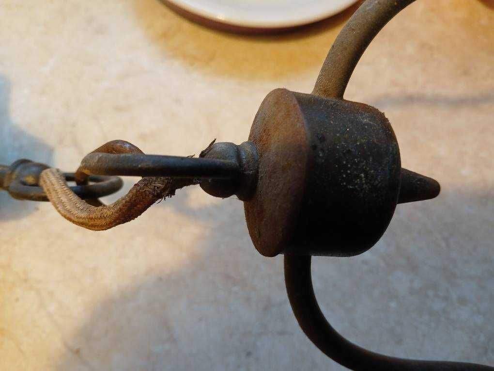 Lampa z epoki do odrestaurowania . Całkowita długość 64 cm.