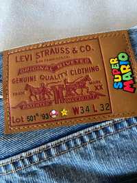 Джинсы Levis x Super Mario новые W34 L32