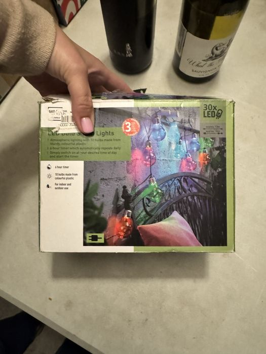 новорічні лампи, вогники , гірлянда livarno кольорові