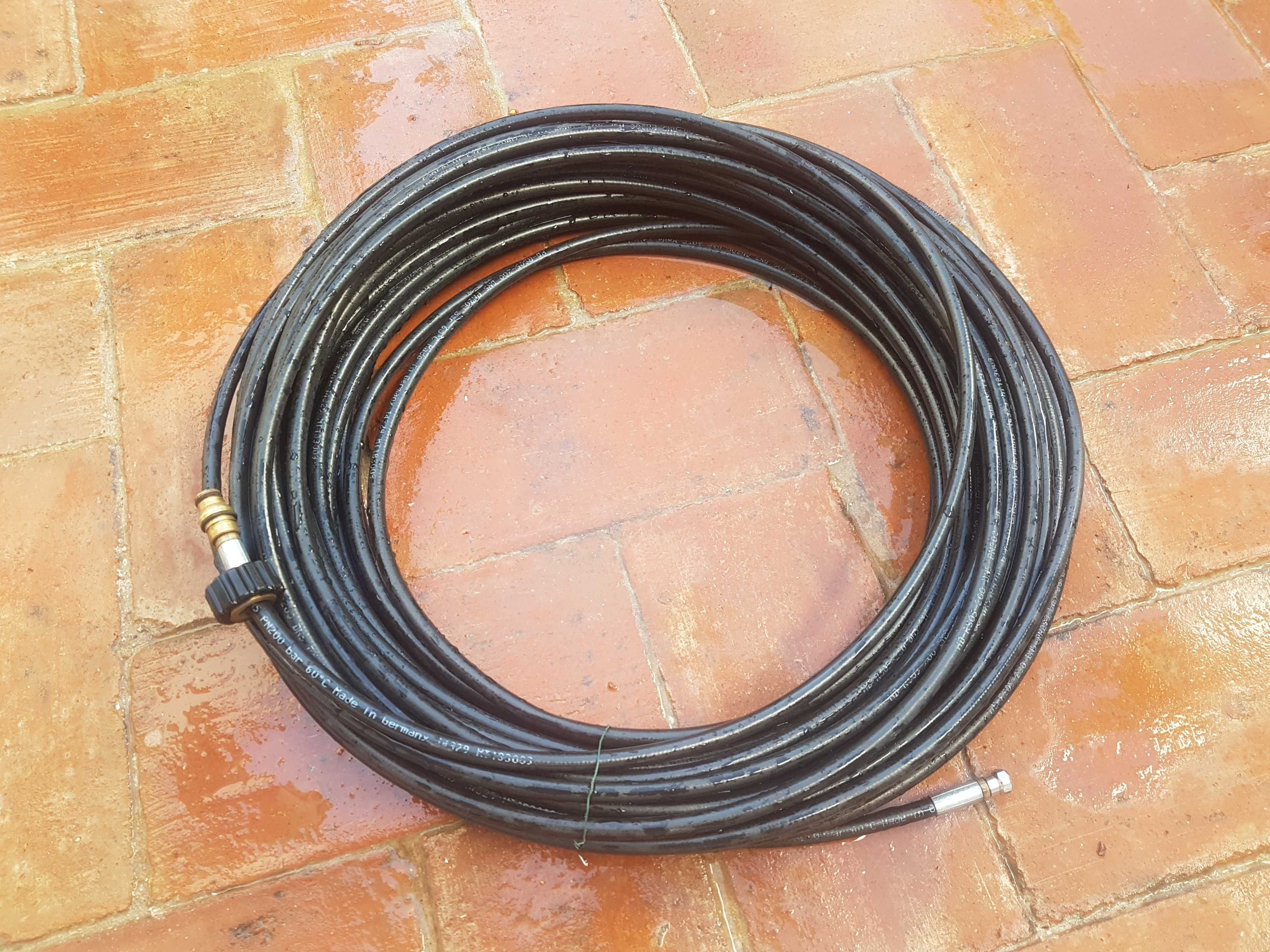 Mangueira de 40m - limpeza de tubos - 120bar - duas horas de uso
