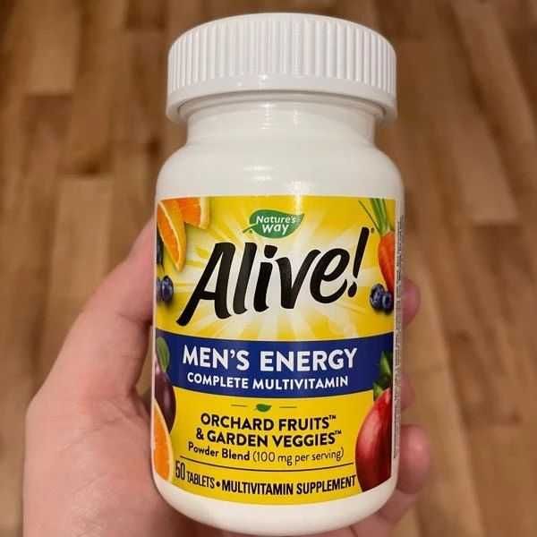 Alive США Мультивитамины для мужчин и мультиминералы, мужские витамины