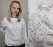 NIWA Bluza z misiem wysadzana cyrkoniami rozm Uiwersalny