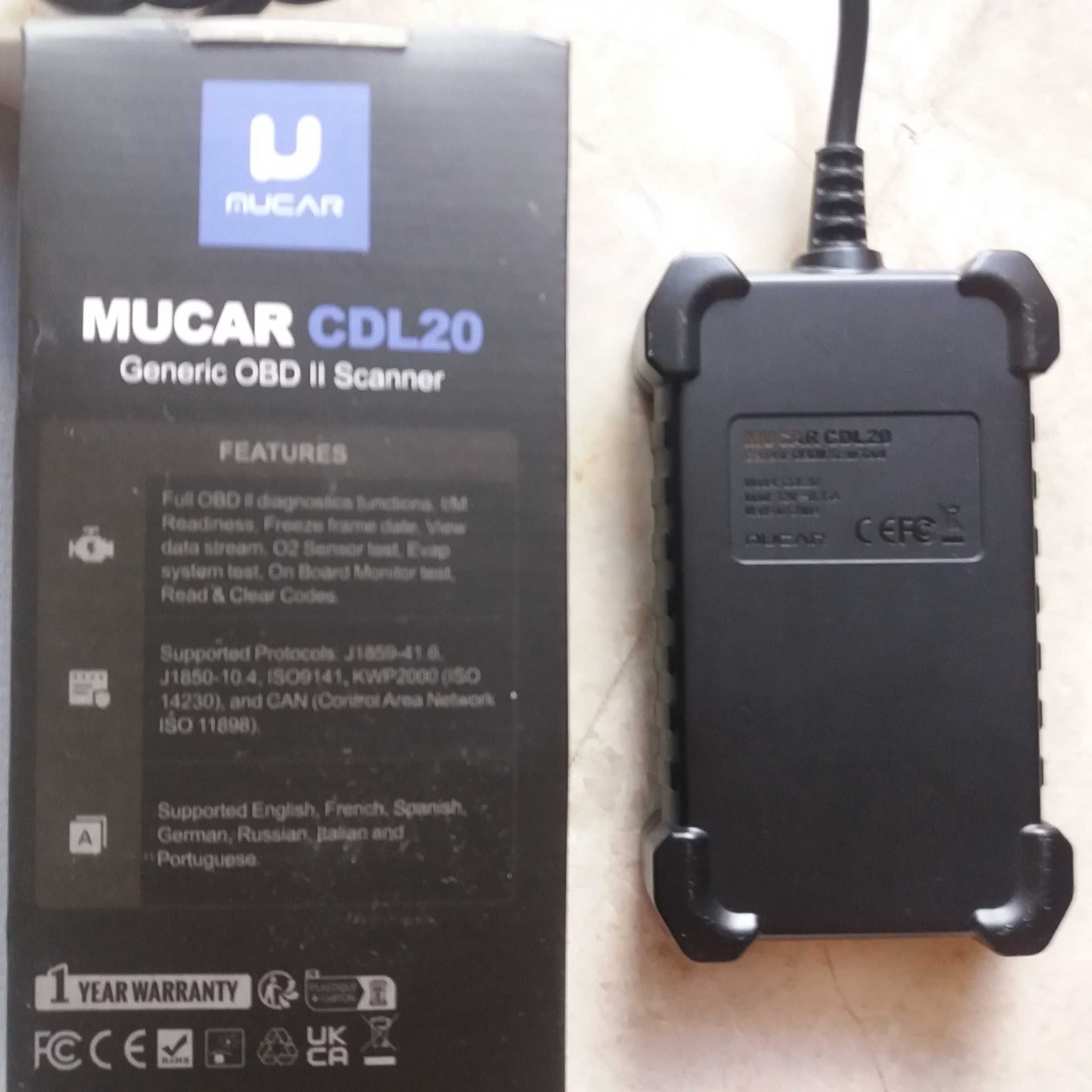 автоСканер OBD2 THINKCAR THINKOBD 20, MUCAR CDL20 , сканер ошибок