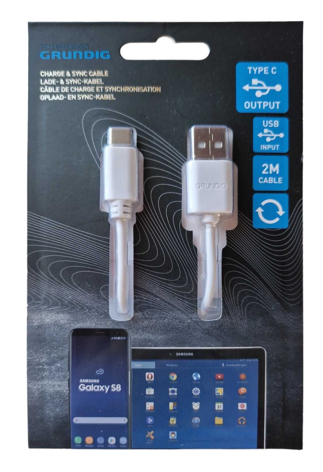 Kabel USB typu C 2 metry kolor biały