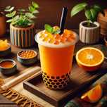Фруктовые шарики Бабл ти Апельсин 1,8кг Тапиока Трубочки Bubble Tea