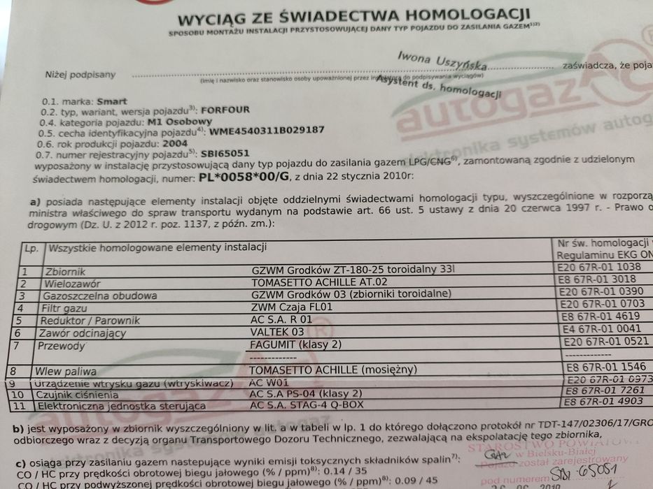 Smart ForFour 1.3 Benzyna+LPG