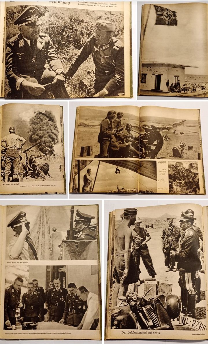 Militaria III Reich livro Kreta 1942 Segunda guerra Mundial