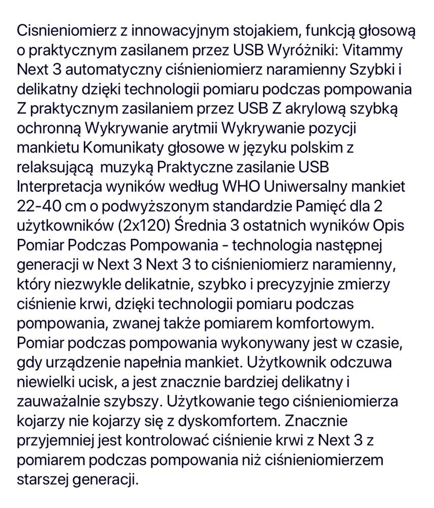 Ciśnieniomierz naramienny