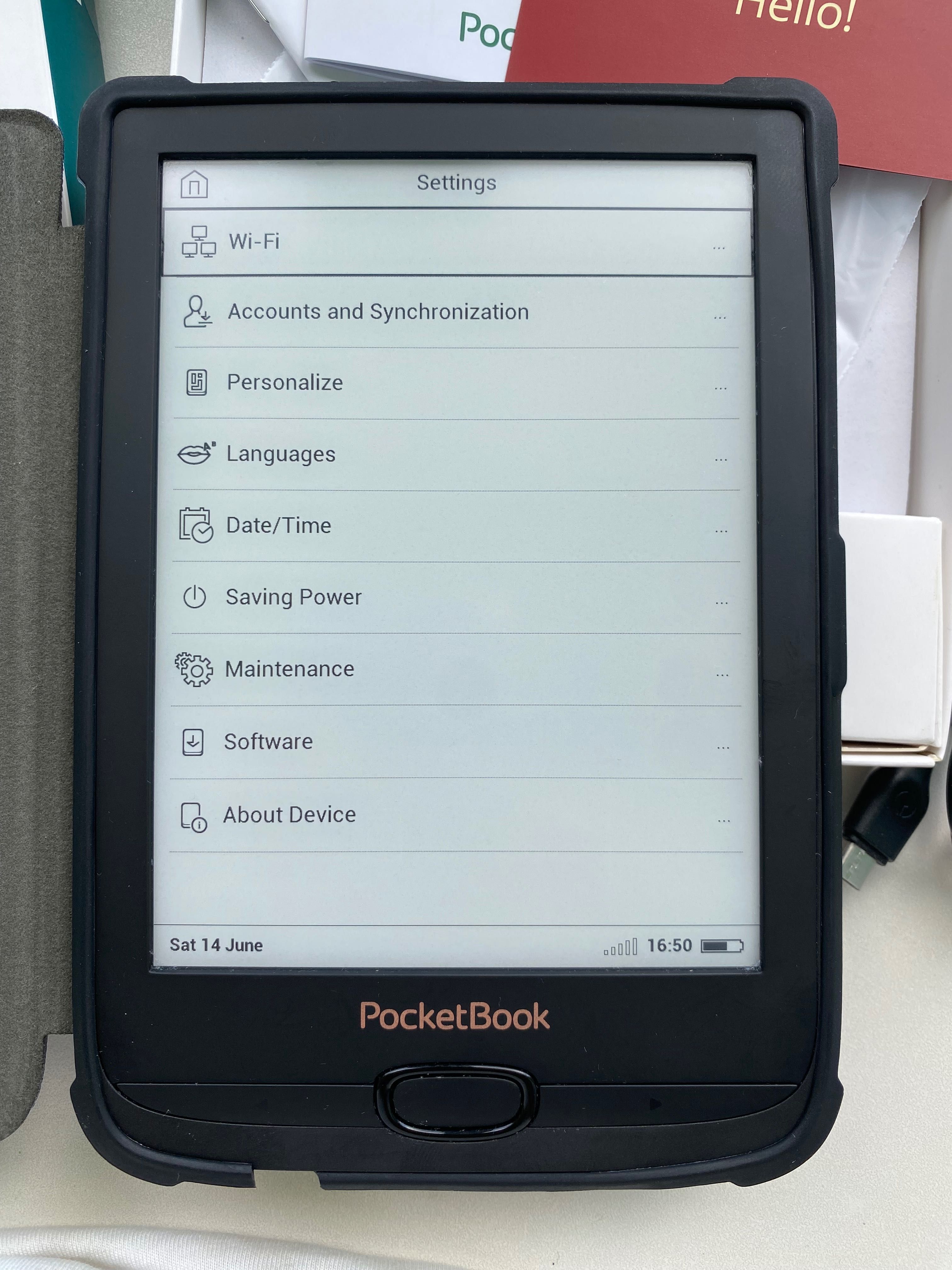 Електронна книга Pocketbook Basic Lux 2 Wi-Fi 6’’ дюймів підсвітка