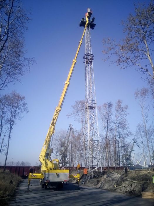 Podnośniki koszowe 18m 22m 27m 35m 42 m 44m wynajem Gdańsk