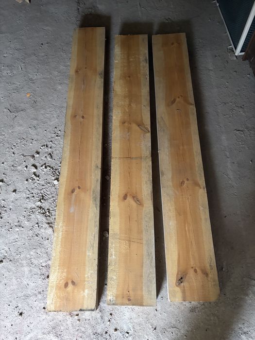 3szt Belki drewniane sosna sezonowane 100x300x2300 stół blat