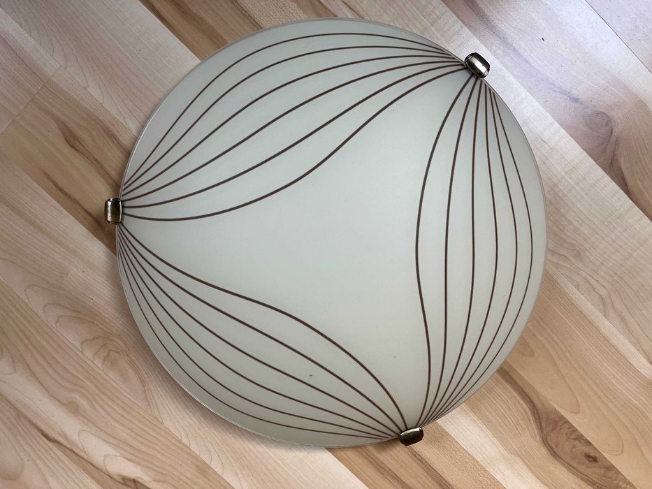 plafoniera 40 cm klosz szklany