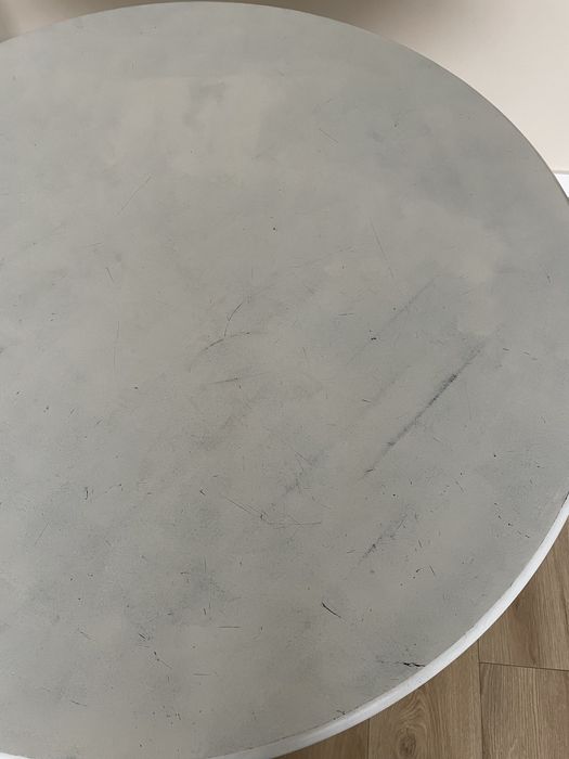 Duży okrągły stół ikea hajdeby - do renowacji