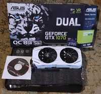 Продам видеокарту ASUS DUAL GeForce GTX 1070 OC 15000
